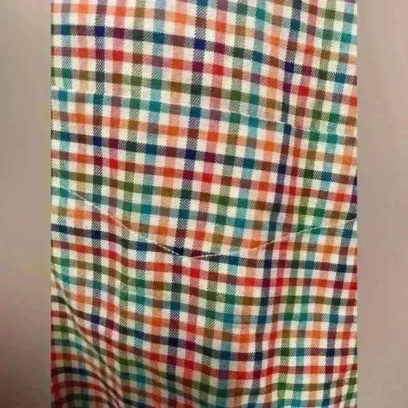 Alan Flusser Multi Color Plaid long sleeve button down plaid - Large fitted - Picture 5 of 5